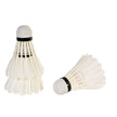 Premium witte veren badmintonshuttles, set van 3 zonder verpakking