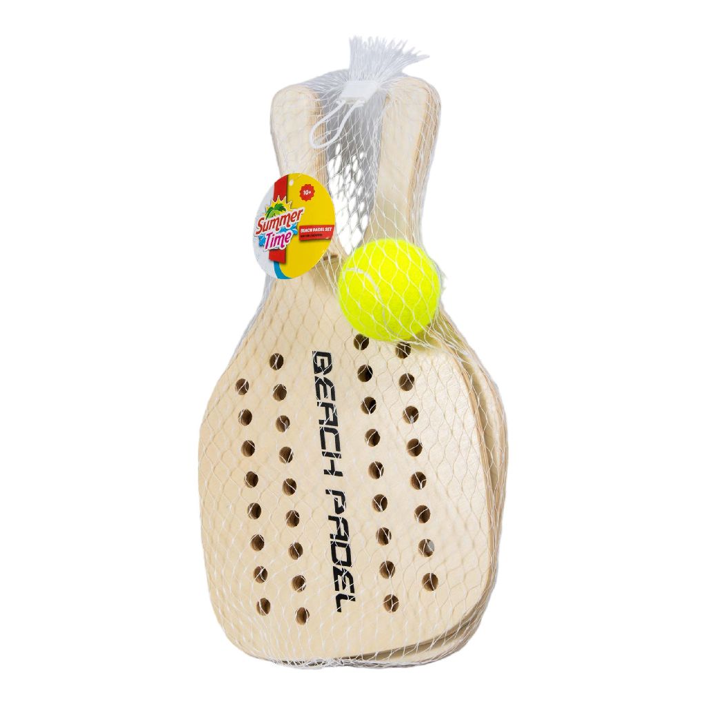 Beach Padel set, 2 rackets en balletje
