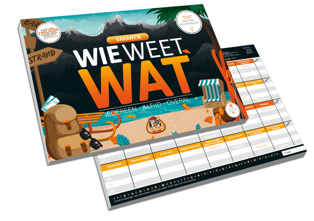 Wie weet wat: Vakantie, quizspel van White Goblin Games