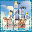 Speelbord met piratenboot overdag in Captain Flip