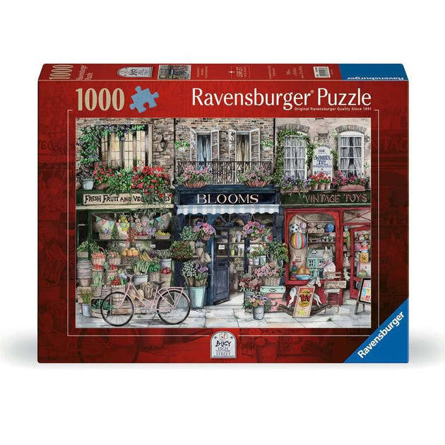Busy High Street N°1 - Puzzel 1000 stukjes - Ravensburger 12001984, voorkant van de doos
