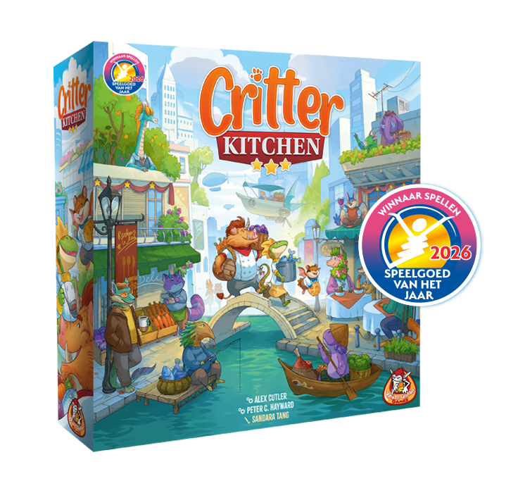 Critter Kitchen bordspel van White Goblin Games, voorkant van de doos