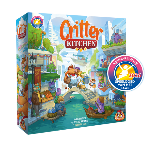 Critter Kitchen bordspel van White Goblin Games, voorkant van de doos