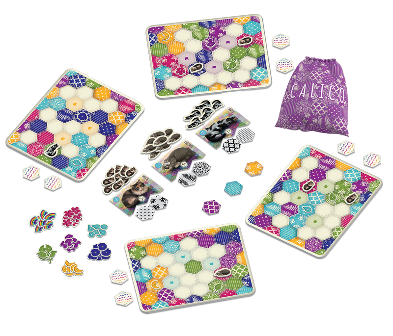Calico - Puzzelspel met quilts en katten, componenten