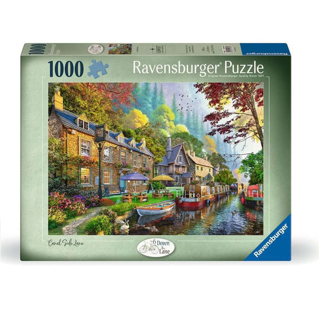 Canal Side Lane - Puzzel 1000 stukjes - Ravensburger 12001981? doos