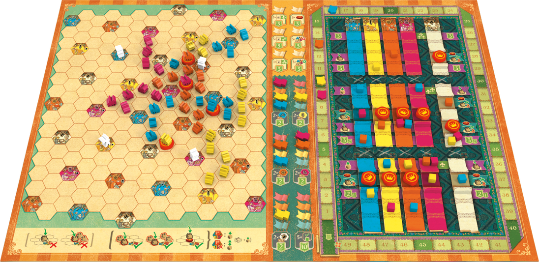 Cascadero - bordspel van White Goblin Games, spelbord