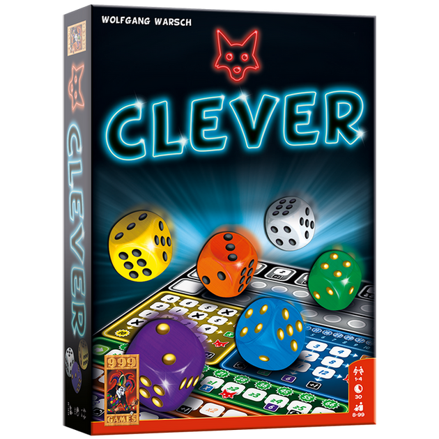 Voorzijde van Clever dobbelspel doos