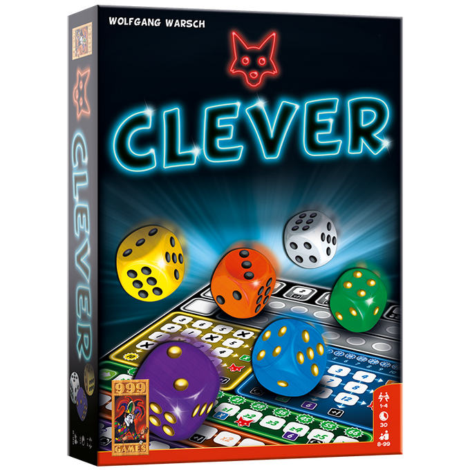Voorzijde van Clever dobbelspel doos