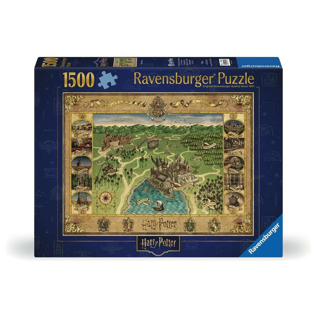 Harry Potter: De kaart van Zweinstein - Puzzel 1500 stukjes - Ravensburger 12000720, doos