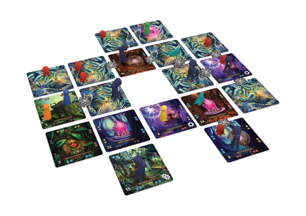 De Verboden Jungle van White Goblin Games, tegels