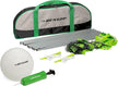 Dunlop volleybalset met palen, stevig net, softtouch volleybal en pomp in draagtas