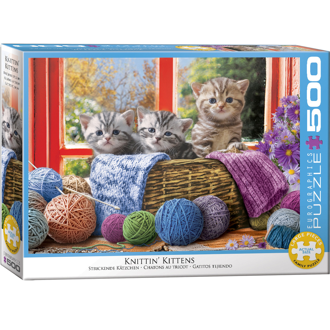 Knittin' Kittens - Puzzel 500 XL-stukjes - Eurographics 6500-5500