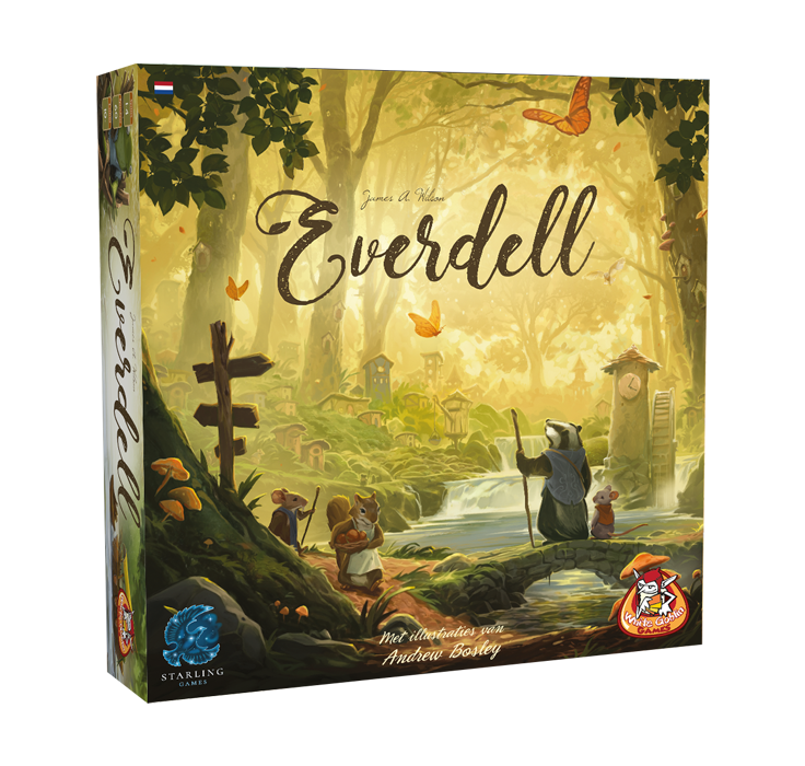 Voorzijde van de gesloten doos van het bordspel Everdell