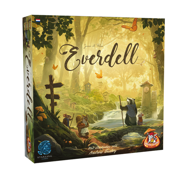 Voorzijde van de gesloten doos van het bordspel Everdell
