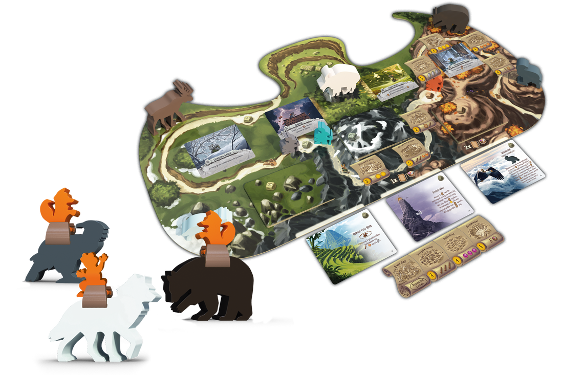Everdell Spirecrest - uitbreiding, spelbord