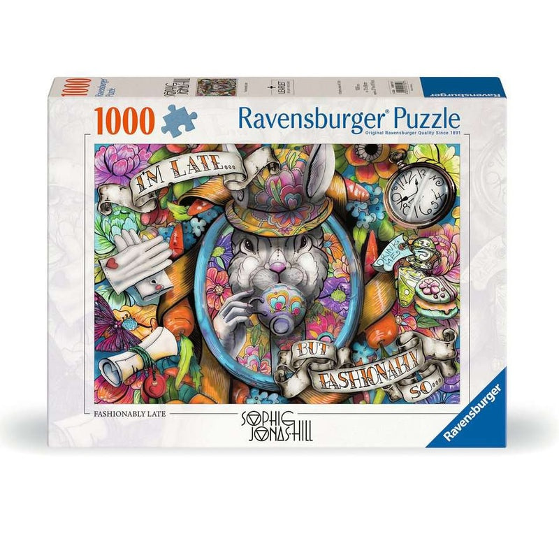 Fashionably Late - Puzzel 1000 stukjes - Ravensburger 12001712, doos