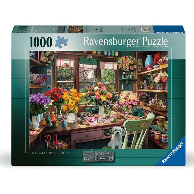 The Flower Arranger's Shed - Puzzel 1000 stukjes - Ravensburger 12001722, doos