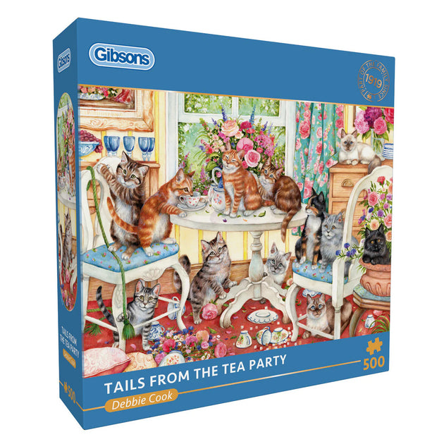 Tails from the Tea Party - Puzzel 500 stukjes - Gibsons G3176, doos