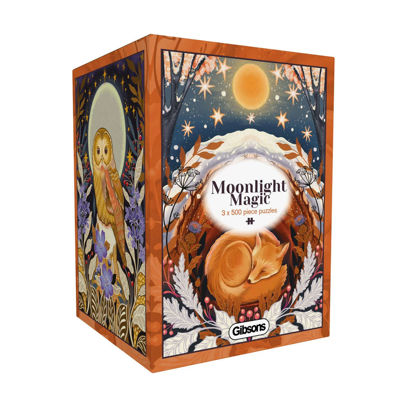Moonlight Magic - 3 x 500 stukjes puzzels - Gibsons G5504, doos