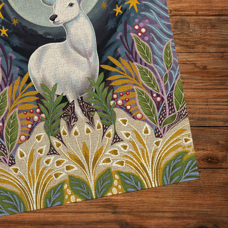 Moonlight Magic - 3 x 500 stukjes puzzels - Gibsons G5504, silver stag
