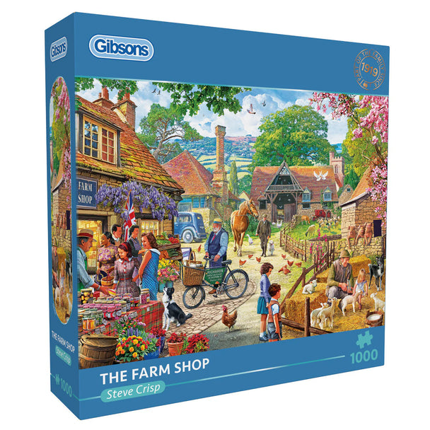 The Farm Shop - Puzzel 1000 stukjes - Gibsons G6458, doos