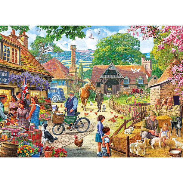 The Farm Shop - Puzzel 1000 stukjes - Gibsons G6458, print