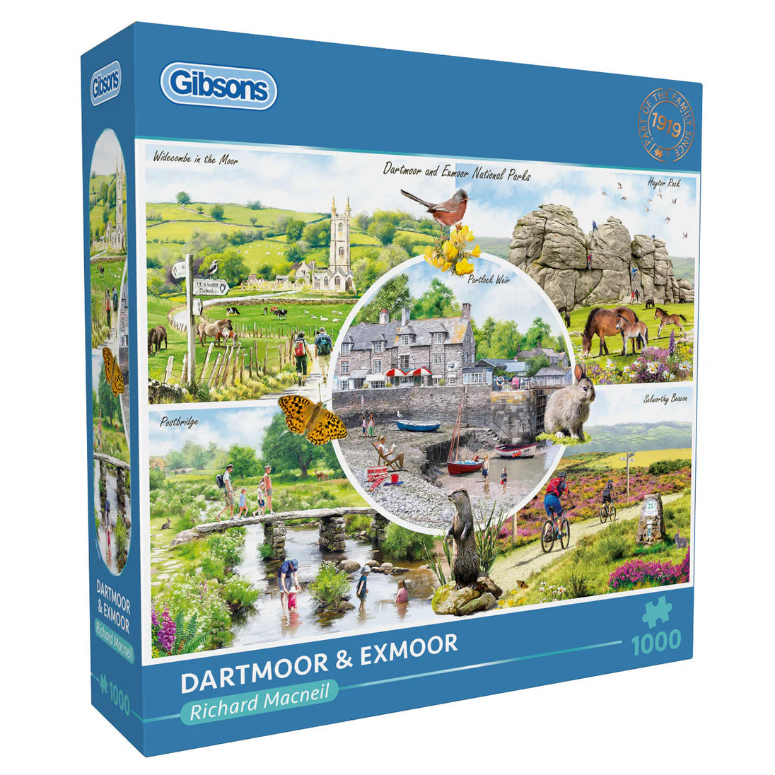 Dartmoor & Exmoor - Puzzel 1000 stukjes - Gibsons G6462, doos