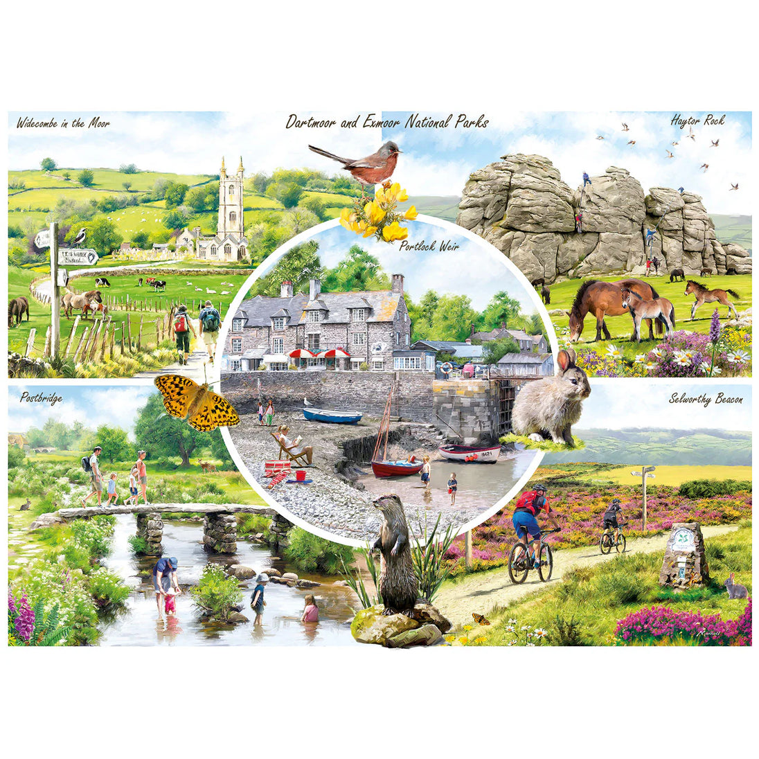 Dartmoor & Exmoor - Puzzel 1000 stukjes - Gibsons G6462, print