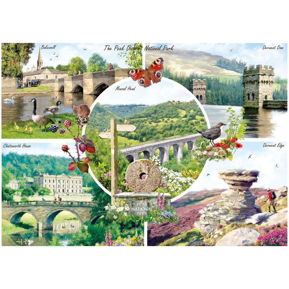 De Peak District - Puzzel 1000 stukjes - Gibsons G6464, print