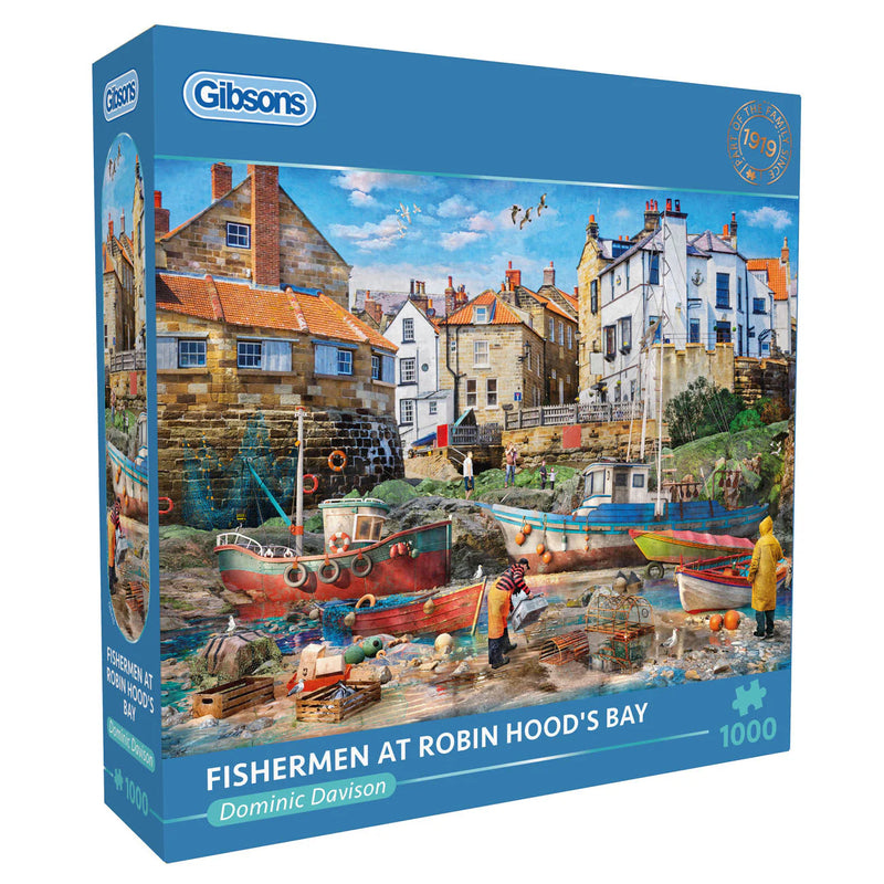 Fishermen at Robin Hood's Bay - Puzzel 1000 stukjes - Gibsons G6476