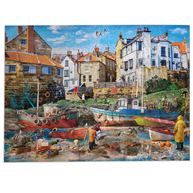 Fishermen at Robin Hood's Bay - Puzzel 1000 stukjes - Gibsons G6476