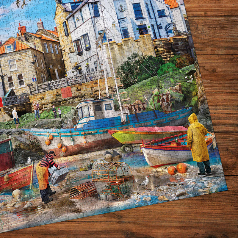 Fishermen at Robin Hood's Bay - Puzzel 1000 stukjes - Gibsons G6476