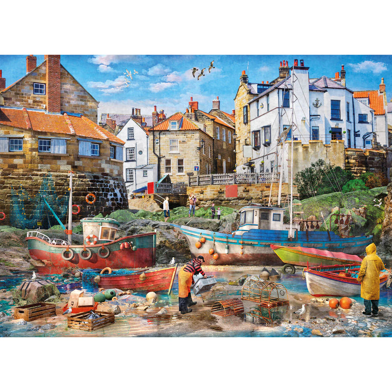 Fishermen at Robin Hood's Bay - Puzzel 1000 stukjes - Gibsons G6476