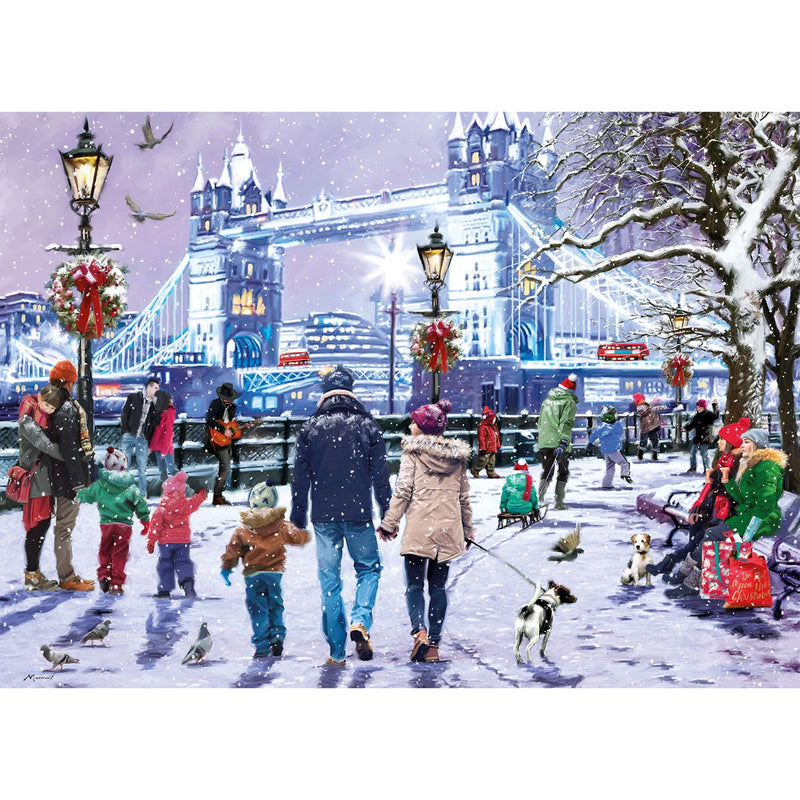Tower Bridge at Christmas - Puzzel 1000 stukjes - Gibsons G6480, print