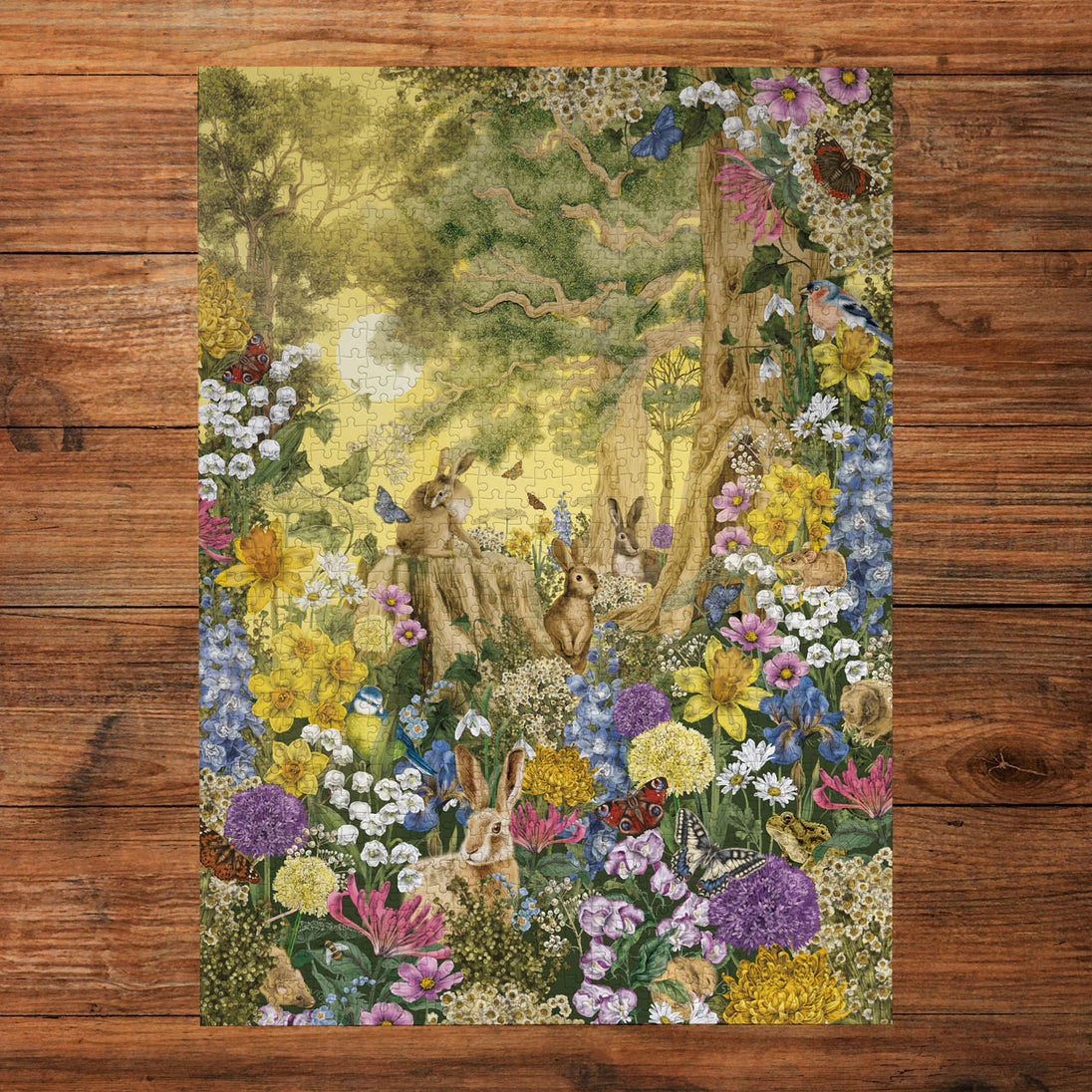 Spring Dawn - Puzzel 1000 stukjes - Gibsons G7224, gelegde puzzel op tafel