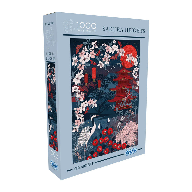 Sakura Heights - Puzzel 1000 stukjes - Gibsons G7226, voorkant van de doos