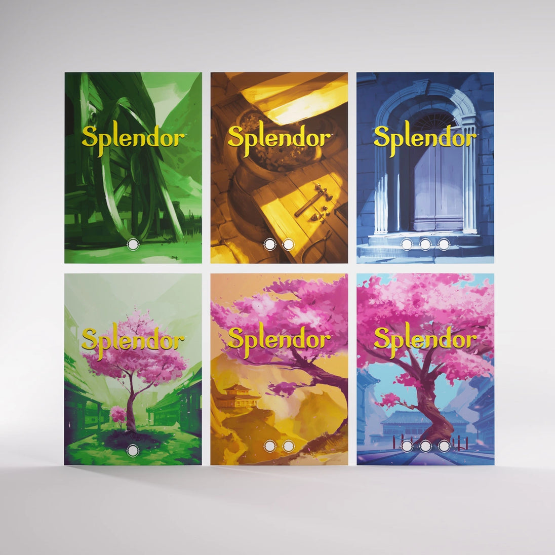 Splendor™ Pemium Art Sleeves, 6 ontwerpen van sleeves