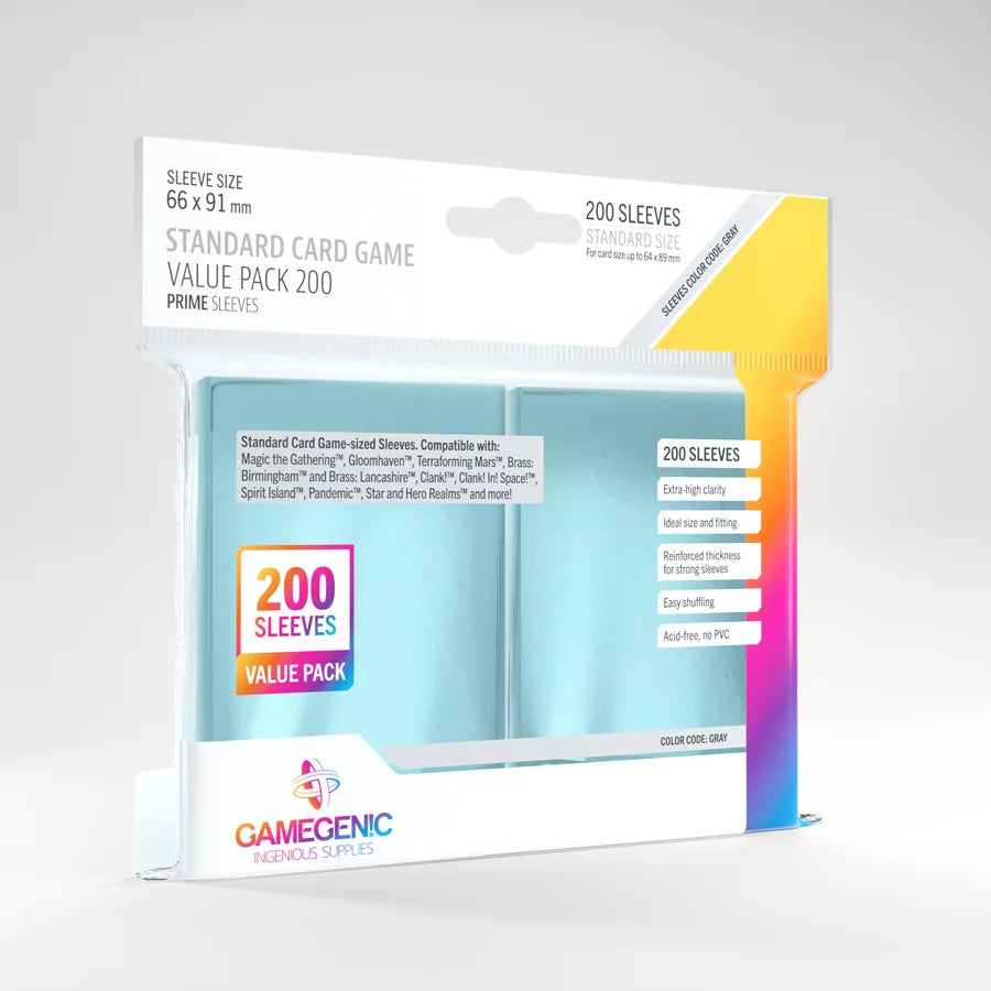 Gamegenic Prime sleeves Value Pack 200 st - 66 x 91 mm