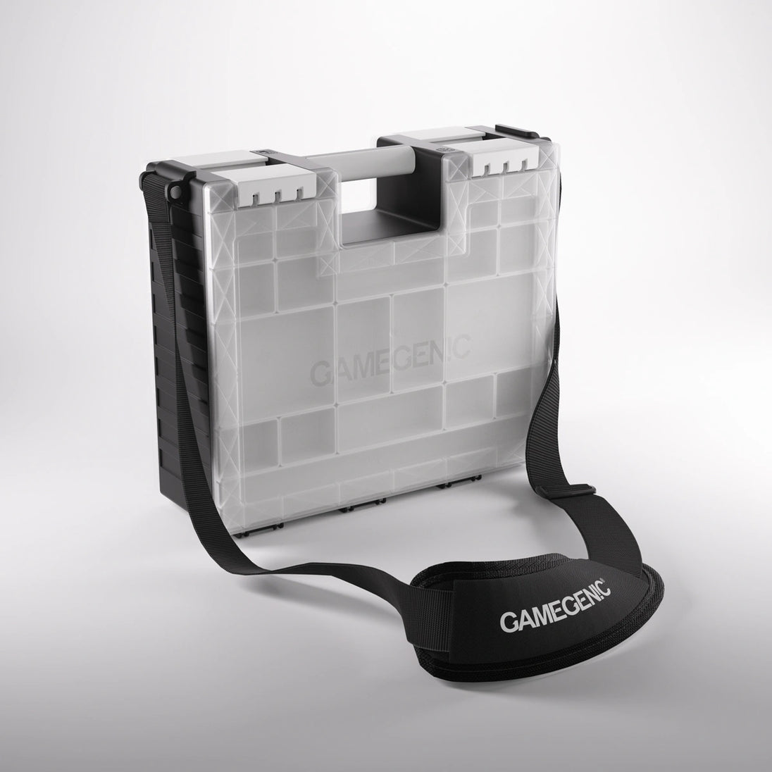 Game Castle zwart/wit/helder, met schouderriem
