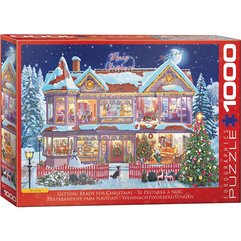 Getting Ready for Christmas  - Puzzel 1000 stukjes - Eurographics, voorkant van de doos