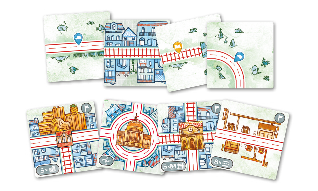 Railroad Tiles - Tegellegspel, tegels
