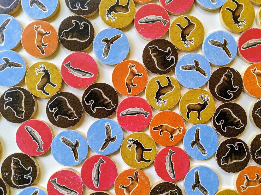 Cascadia - Bordspel van White Goblin Games, fiches