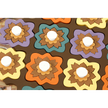Detail van tekeningen op Intarsia spelbord