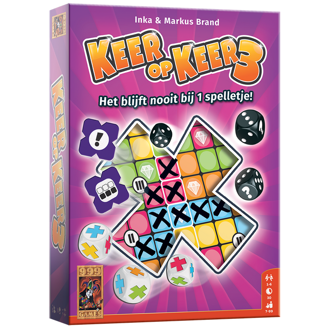 Keer op Keer 3 - Dobbelspel van 999 Games, doos