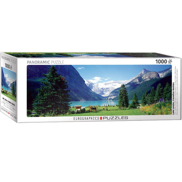 Lake Louise Canadian Rockies - Panorama Puzzel 1000 stukjes - Eurographics 6010-1456, doos