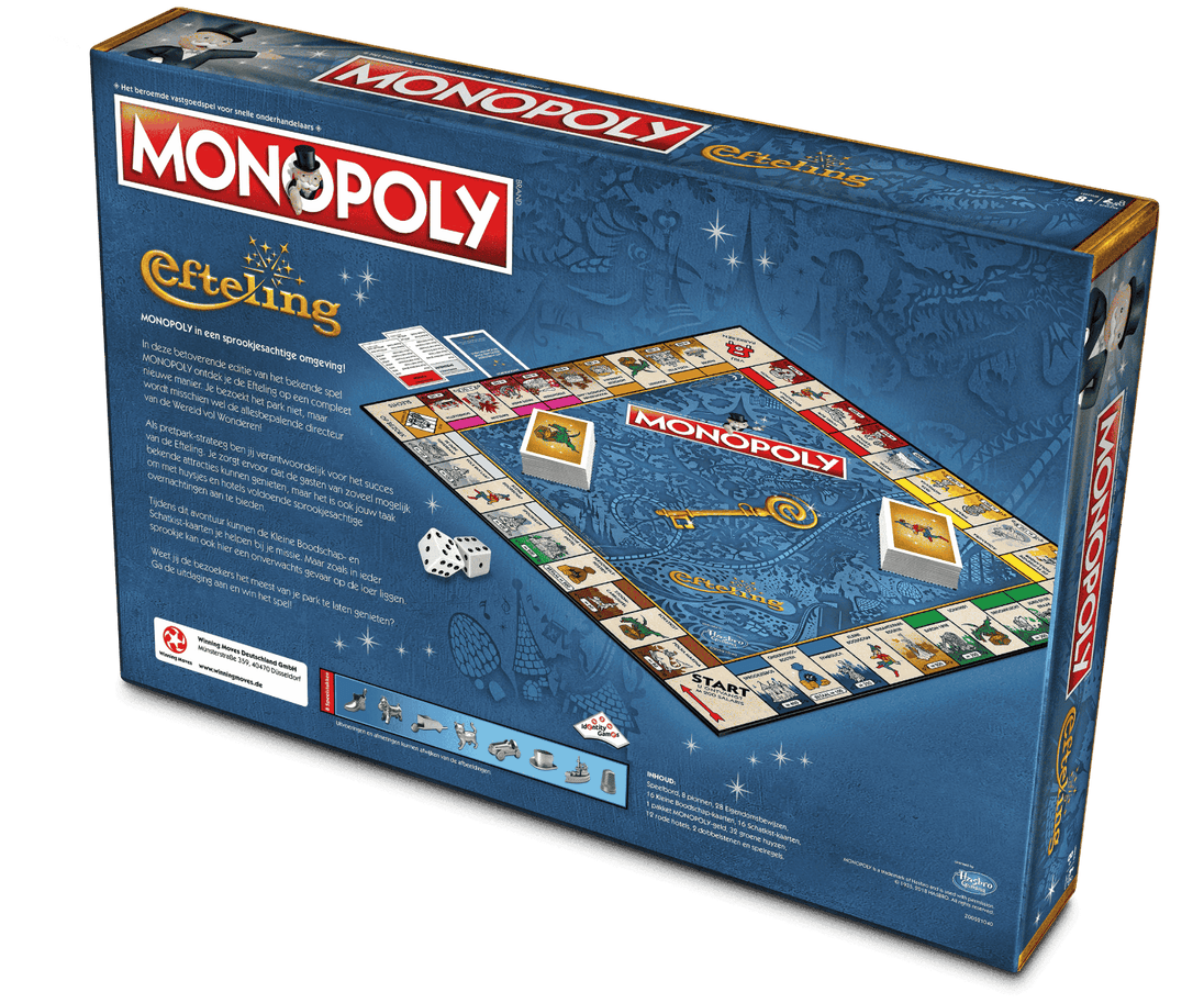 Monopoly Efteling, doos achterkant