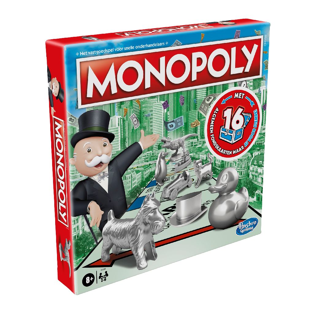 Voorzijde van de Monopoly doos