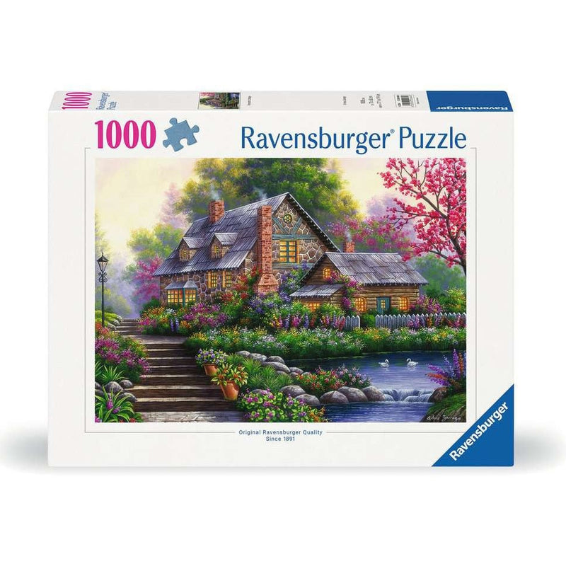 Romantische Cottage - Puzzel 1000 stukjes - Ravensburger 12000464, doos