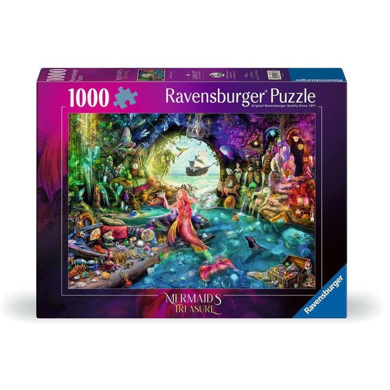 Mermaid's Treasure - Puzzel 1000 stukjes - Ravensburger 12001577, doos