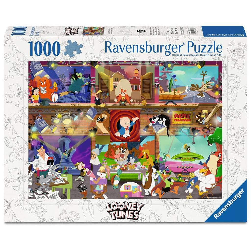Looney Tunes Studio - Puzzel 1000 stukjes - Ravensburger 12001811, doos